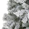8ft. Unlit Flocked West Virginia Fir Artificial Christmas Tree